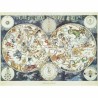 PUZZLE ravensburger MAPPA DEL MONDO DI ANIMALI FANTASTICI original quality 1500 PEZZI 80 x 60 cm Ravensburger - 2