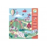 STORIE DI ADESIVI kit artistico LUNA PARK stickers riposizionabili DJECO gioco DJ08952 età 4+
