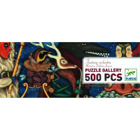 PUZZLE GALLERY 500 pezzi FANTASY ORCHESTRA con poster DJECO pezzi grandi DJ07626 età 8+ Djeco - 1