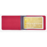 CREDIT CARD HOLDER porta carte ROSA schermato RFID BLOCKING con elastico LEGAMI
