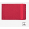 CREDIT CARD HOLDER porta carte ROSA schermato RFID BLOCKING con elastico LEGAMI