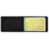 CREDIT CARD HOLDER porta carte NERO schermato RFID BLOCKING con elastico LEGAMI