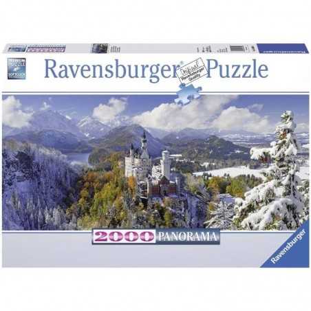 PUZZLE panorama CASTELLO DI NEUSCHWANSTEIN ravensburger 2000 PEZZI 132 x 61 cm Ravensburger - 1