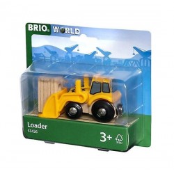 MULETTO CON PALA sollevatore BRIO WORLD in legno e plastica LOADER trenini 33436 età 3+ BRIO - 1