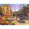 PASSEGGIATA A PARIGI ravensburger AN EVENING WALK soft click PUZZLE 500 PEZZI 49 x 36 cm ORIGINALE