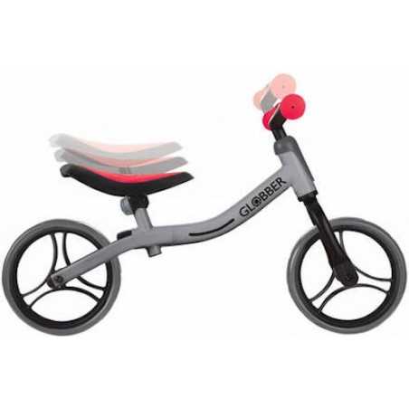 GO BIKE bicicletta senza pedali GLOBBER bici REGOLABILE equilibrio GRIGIA  età 2+