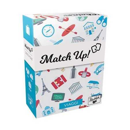 MATCH UP! VIAGGI gioco di carte a quiz in italiano party game Asmodee