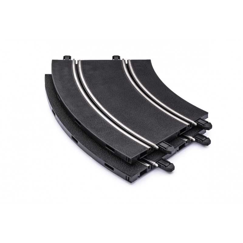 Curve E Connettori Per Pista Hot Wheels - Confezione Da 4 Pezzi Blu MRX Solutions - Foto 2