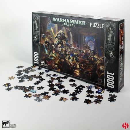 PUZZLE 1000 pezzi WARHAMMER 40K GULLIMAN VS BLACK LEGION cm 68x48