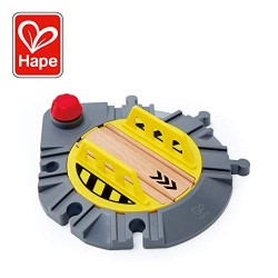 PIATTAFORMA GIREVOLE PER I TRENI in legno ADJUSTABLE RAIL TURNTABLE hape E3723 età 3+ Hape - 1