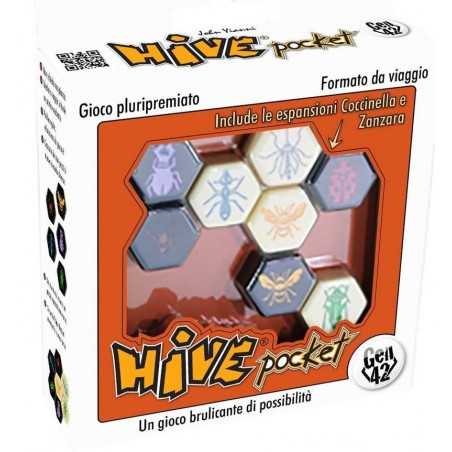 HIVE POCKET edizione 2020 CON 2 ESPANSIONI INCLUSE portatile GHENOS GAMES età 9+ Ghenos Games - 1