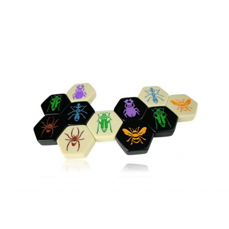 Smart Zone Games - Hive Gioco Da Tavolo Tascabile Per 2 Giocatori, Con Pezzi Insetti E Borsa Portatile