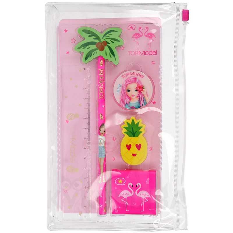 Set di cancelleria a tema cartone animato 3D, set regalo di cancelleria