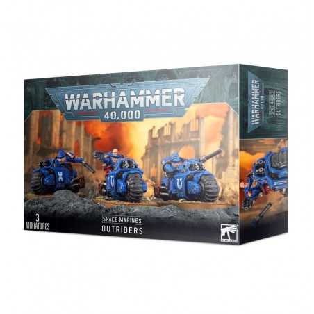 STAFFETTE SPACE MARINES OUTRIDERS moto 3 miniature Warhammer 40000 Games Workshop - 1