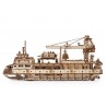 NAVE PER LA RICERCA SCIENTIFICA research vessel UGEARS in legno PUZZLE 3D funzionante 575 PEZZI età 14+ Ugears - 4