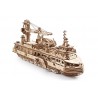 NAVE PER LA RICERCA SCIENTIFICA research vessel UGEARS in legno PUZZLE 3D funzionante 575 PEZZI età 14+ Ugears - 12