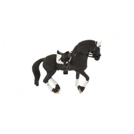STALLONE FRISONE CONCORSO cavallo HORSE CLUB schleich 42457 miniature in resina NERO età 5+ Schleich - 2