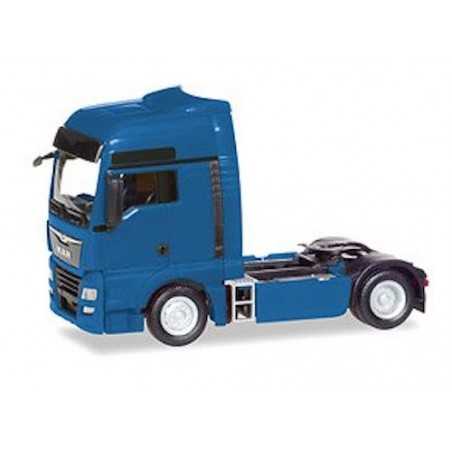 MAN TGX XXL 6C MOTRICE BLU camion in plastica HERPA 308328 modellino SCALA 1:87 trucks