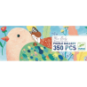 PUZZLE MISS BIRDY con poster 350 PEZZI in cartone DJECO 97 x 33 cm DJ07616 età 7+