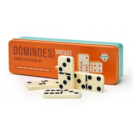 DOMINOES domino 28 TESSERE vintage memories SET gioco classico LEGAMI deluxe edition Legami - 1