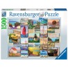 PUZZLE ravensburger COLLAGE COSTIERO premium 1500 PEZZI 80 x 60 cm Ravensburger - 1