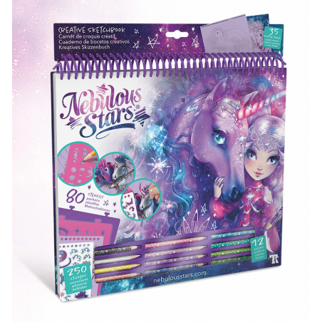 ALBUM creative sketchbook NEBULOUS STARS cavalli fantastici FIRIAZ creativo ARTISTICO età 7+ NEBULOUS STARS - 1