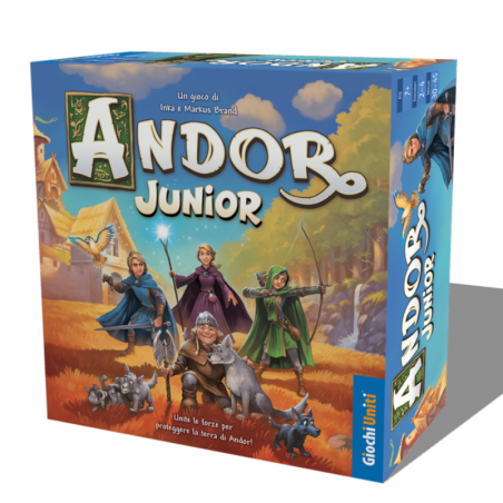 ANDOR JUNIOR giochi uniti IN ITALIANO gioco da tavolo COOPERATIVO avventure FANTASY età 7+ Giochi Uniti - 1