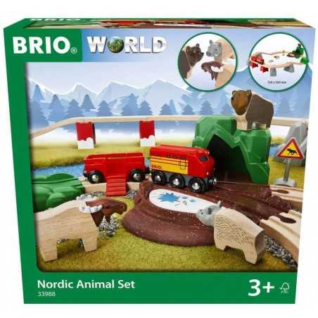 FERROVIA ANIMALI DEL NORD BRIO 33988 set treni in legno per bambini BRIO - 1