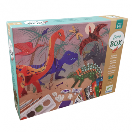 ATTIVITA' CREATIVE dinosauri DINO BOX assortite KIT ARTISTICO djeco DJ09331 età 6+ Djeco - 1
