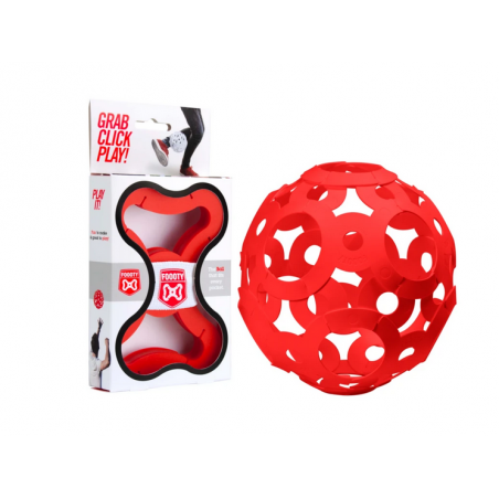 FOOOTY PACK red ROSSO portatile PALLA modulare DA 2D A 3D ball 10 PEZZI  - 1
