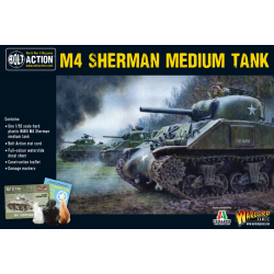 M4 SHERMAN MEDIUM TANK carro armato BOLT ACTION miniatura in plastica WARLORD GAMES scala 1/56 M4 SHERMAN MEDIUM TANK carro armato BOLT ACTION miniatura in plastica WARLORD GAMES scala 1/56 Warlord Games - 1