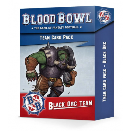 TEAM CARD PACK set di carte BLACK ORC TEAM in inglese BLOOD BOWL citadel WARHAMMER età 12+ Games Workshop - 1