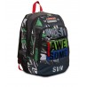 ZAINO ADVANCED seven UNDERGROUND SOIL backpack JUST AWESOME scuola CON USB PLUG LATERALE SEVEN - 2