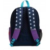 ZAINO ADVANCED seven PINKING BLUE backpack PAILLETTES E STELLE scuola CON USB PLUG LATERALE SEVEN - 5