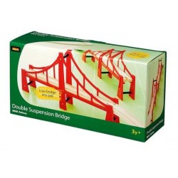 PONTE A DUE CAMPATE treni in legno BRIO trenino 33683 DOUBLE SUSPENSION BRIDGE PONTE A DUE CAMPATE treni in legno BRIO trenino 33683 DOUBLE SUSPENSION BRIDGE