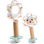 SONAGLIO in legno e plastica BABY FLOWER con specchio DJECO rattle DJ06118 età 3 mesi + Djeco - 3