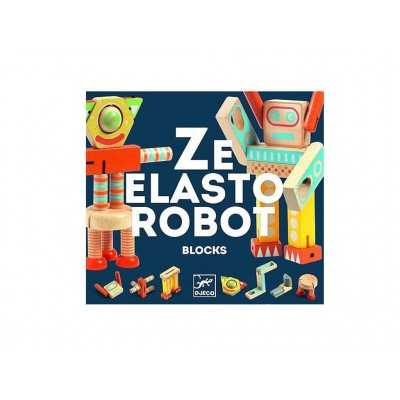 ZE ELASTO ROBOT blocks DJECO costruzioni IN LEGNO gioco DJ06435 età 3+ Djeco - 1