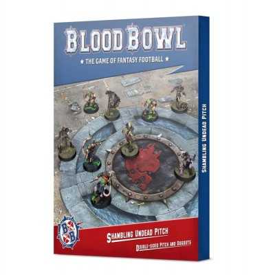 CAMPO BLOOD BOWL SHAMBLING UNDEAD double-side Pitch & Dugouts Games Workshop - 1