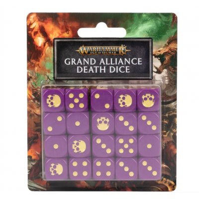 GRAND ALLIANCE DEATH DICE set di 20 dadi da 16 mm GRANDE ALLEANZA MORTE warhammer AGE OF SIGMAR età 12+ Games Workshop - 2