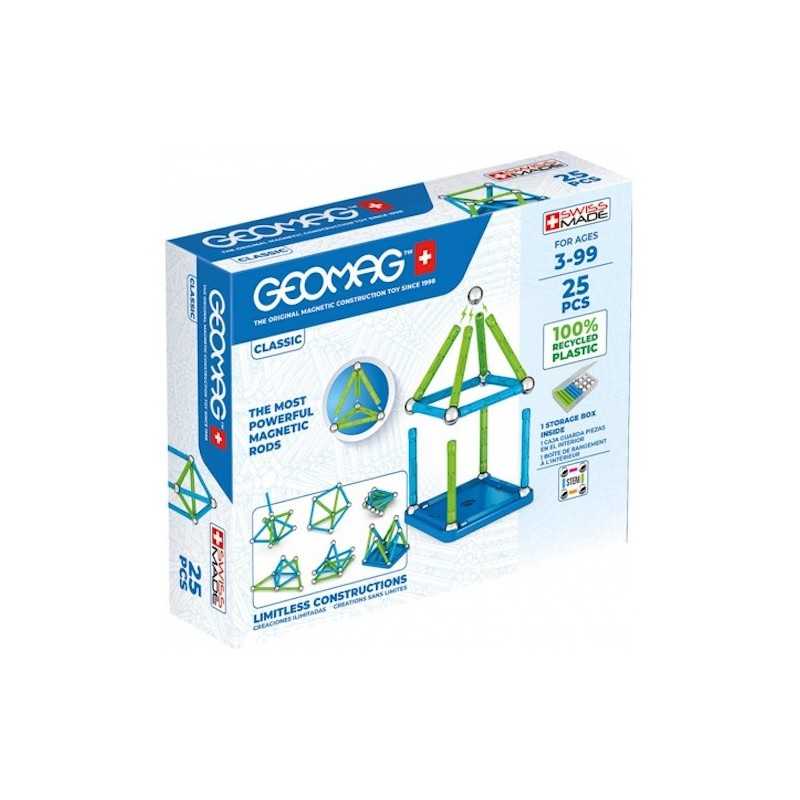 Geomag Classic Color 251 - Jeu De Construction Magnétique 30 Pièces - Éducatif Pour Enfants Dès 3 Ans - Fabriqué En Suisse
