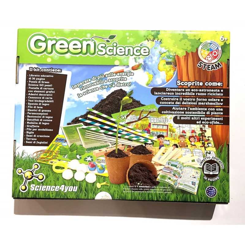 Science4you Kit Scientifico Acqua - 34 Esperimenti Per Bambini Da 8 Anni In Su - Giocattolo Educativo STEM Con Vulcano Sottomarino, Bolle Giganti E Purificazione Acqua