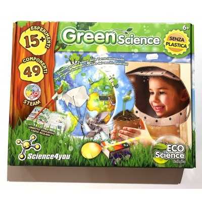 GREEN  SCIENCE science4you KIT SCIENTIFICO in italiano + DI 15 ESPERIMENTI età 6+ science4you - 1