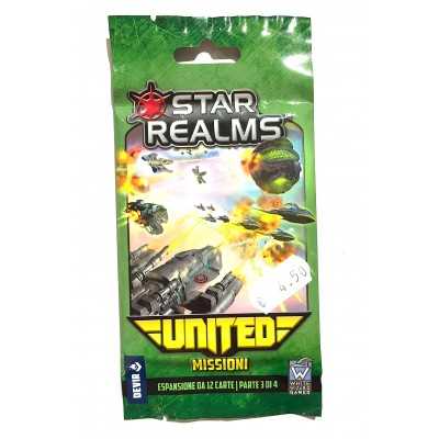 MISSIONI espansione per STAR REALMS UNITED gioco di carte DEVIR mazzo da 12 carte WISE WIZARD GAMES età 12+ DEVIR - 1