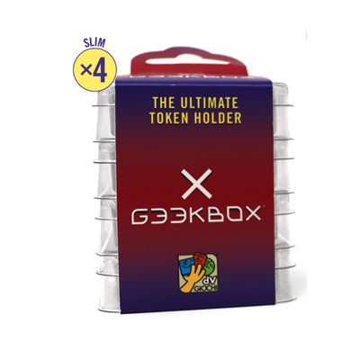 GEEKBOX SLIM set di 4 scatoline in plastica TOKEN ORGANIZER accessori per giochi da tavolo DV GIOCHI daVinci Games - 1