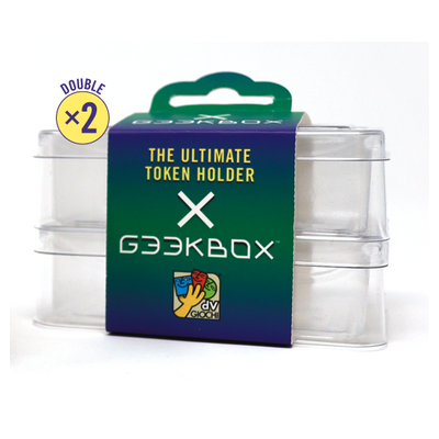 GEEKBOX DOUBLE set di 2 scatoline in plastica TOKEN ORGANIZER accessori per giochi da tavolo DV GIOCHI daVinci Games - 1