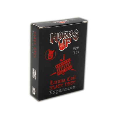 BLACK DECK EXPANSION espansione per HORNS UP il gioco di carte ufficiale dei LACUNA COIL età 18+ Cranio Creations - 1