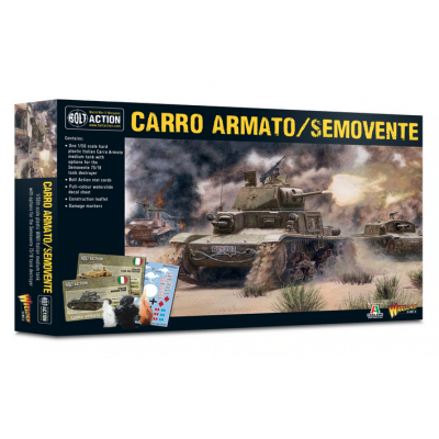 CARRO ARMATO SEMOVENTE fiat ansaldo WARLORD GAMES scala 1/56 BOLT ACTION miniatura in plastica Warlord Games - 1