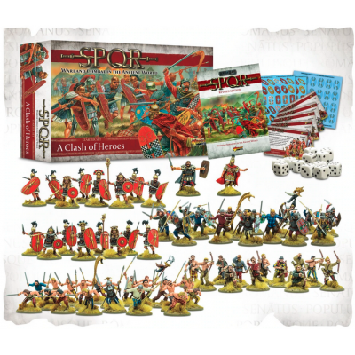 SPQR a clash of heroes STARTER SET death or glory WARLORD GAMES con miniature in plastica 14+ Warlord Games - 1