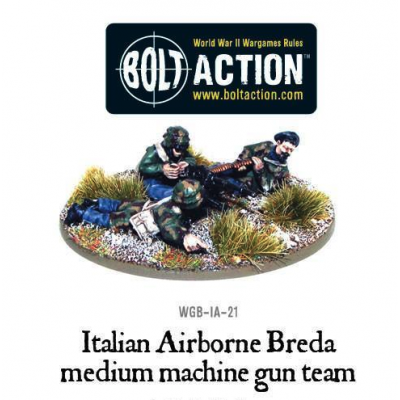 BREDA MMG TEAM italian airborne WARLORD GAMES miniatura in metallo BOLT ACTION Warlord Games - 1