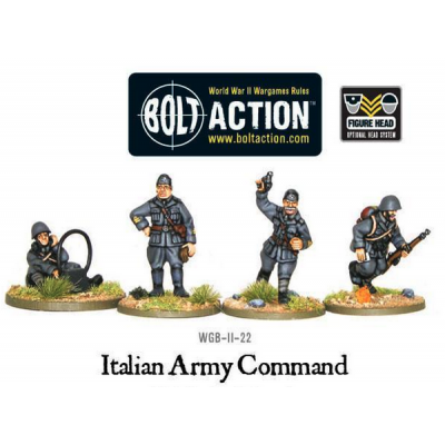ITALIAN ARMY HQ command WARLORD GAMES miniature in metallo BOLT ACTION Warlord Games - 1